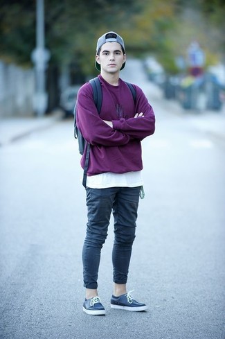 Comment porter un sweat-shirt violet clair