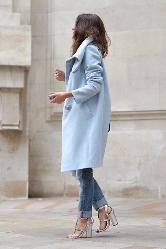 Manteau bleu clair Vero Moda Tall