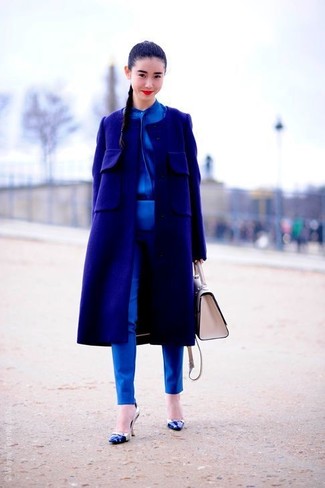Escarpins en cuir bleus Dolce & Gabbana
