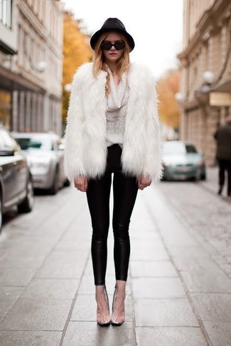 Manteau de fourrure blanc Glamorous Tall