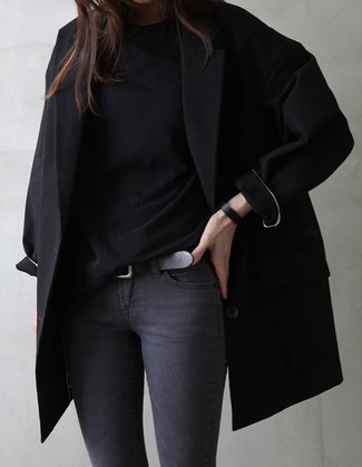 Manteau noir 3.1 Phillip Lim