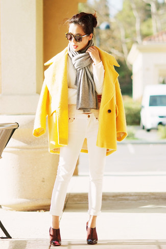Manteau jaune Versace