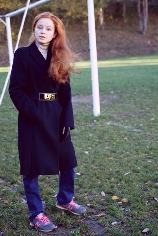 Gants en cuir noirs Diane von Furstenberg