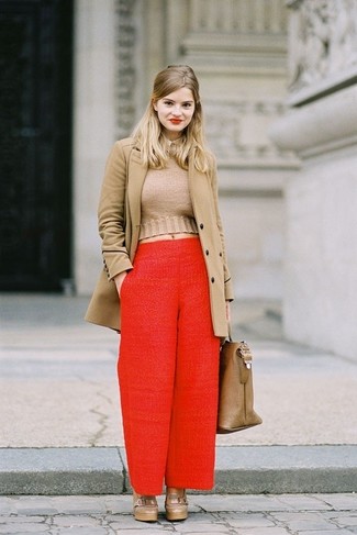 Pantalon large rouge Givenchy