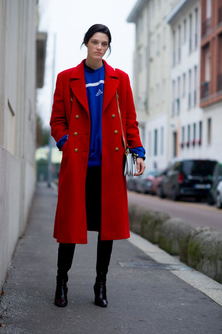 Manteau rouge Moschino