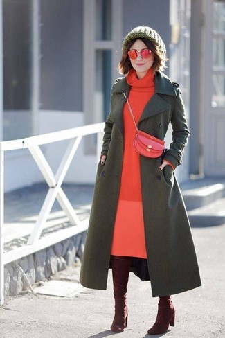 Robe-pull rouge