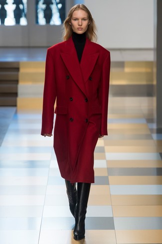 Manteau rouge Vika Gazinskaya