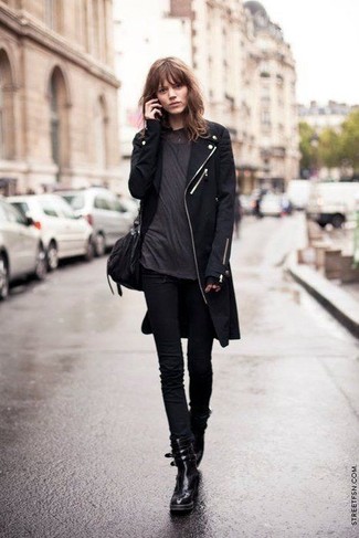 Manteau noir Dsquared2