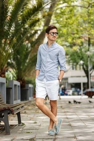 Comment porter des chaussures bateau en toile vert menthe