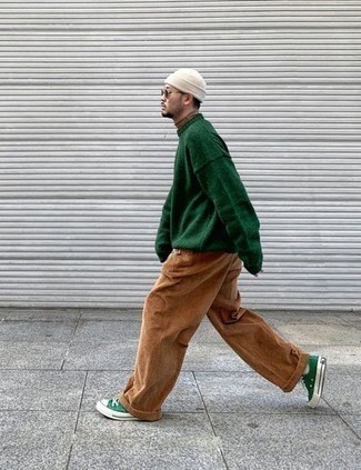 Comment porter des chaussures en toile vert menthe