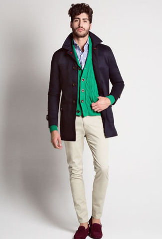 Comment porter un cardigan vert menthe