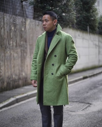 Comment porter un manteau vert menthe