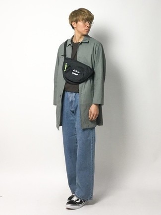 Comment porter un manteau vert menthe pour un style decontractés
