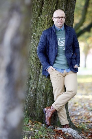 Comment porter un sweat-shirt imprimé vert menthe