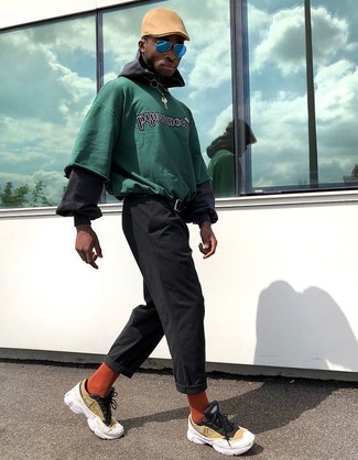 Comment porter un sweat-shirt imprimé vert menthe