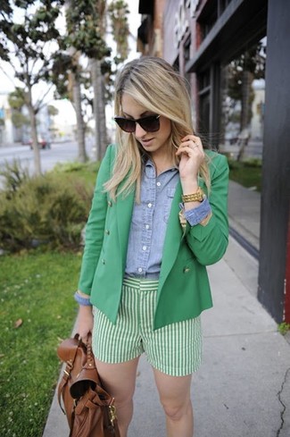 Comment porter un short vert menthe