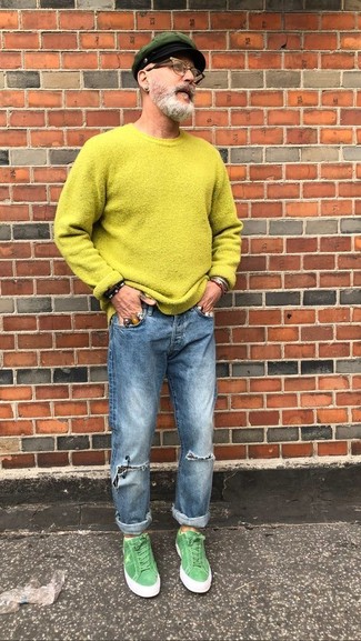 Comment porter des baskets vert menthe
