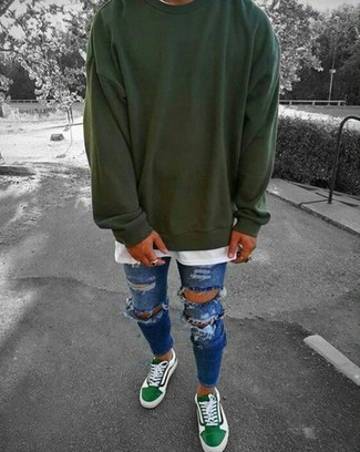 Comment porter des baskets vert menthe
