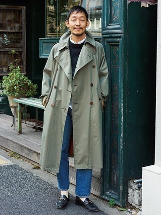Comment porter un trench vert menthe