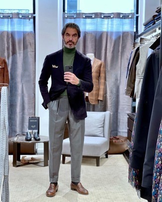 Comment porter un pull à col roulé vert menthe quand il fait chaud