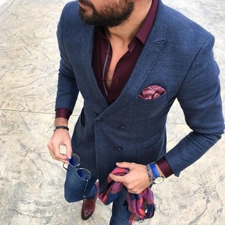 Comment porter des monks avec un blazer croisé