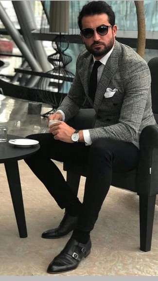 Comment porter des monks avec un blazer croisé