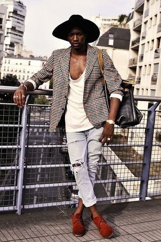 Comment porter un blazer multicolore pour un style relax