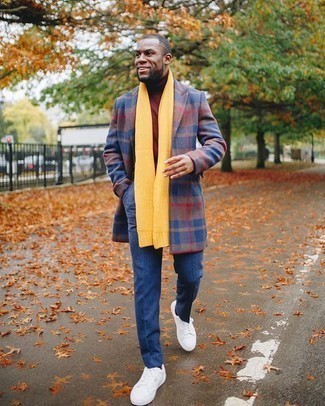 Comment porter un manteau multicolore quand il fait frais
