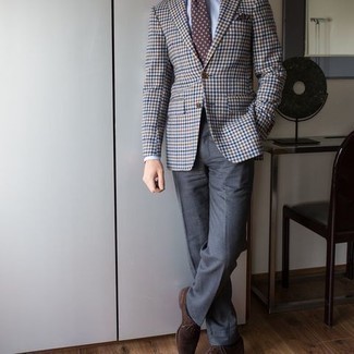 Comment porter un blazer en vichy multicolore