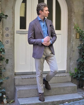Comment porter un blazer en vichy multicolore
