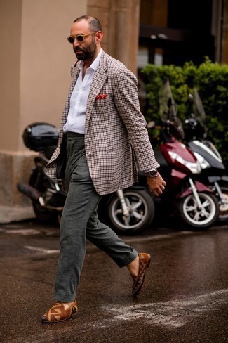 Comment porter un blazer en vichy multicolore