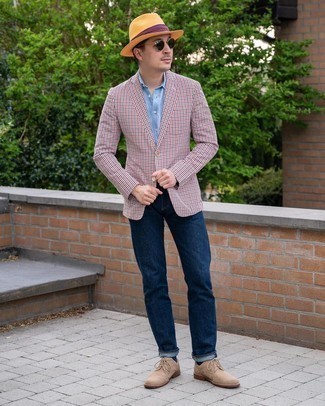 Comment porter un blazer en vichy multicolore