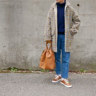 Comment porter un pardessus multicolore au printemps
