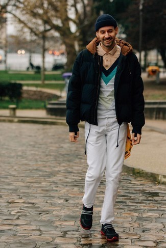 Comment porter un polo multicolore quand il fait froid