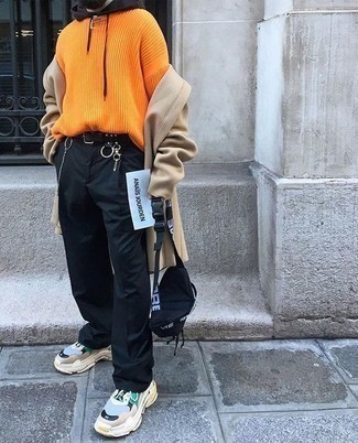 Comment porter des baskets multicolores quand il fait froid à 20 ans
