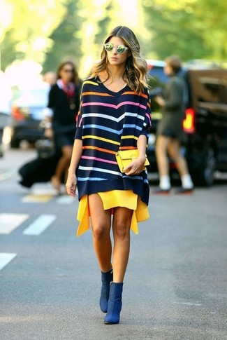 Comment porter un pull multicolore en automne