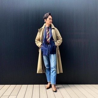 Comment porter une cravate multicolore pour un style chic decontractés quand il fait frais