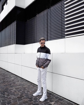 Comment porter un coupe-vent multicolore