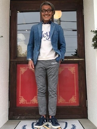 Comment porter un blazer bleu marine pour un style decontractés