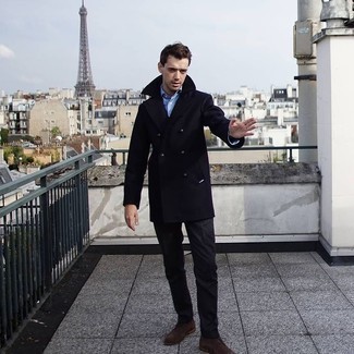 Comment porter des bottines chukka bleu marine quand il fait froid