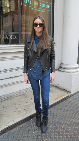 Comment porter une chemise de ville bleu marine