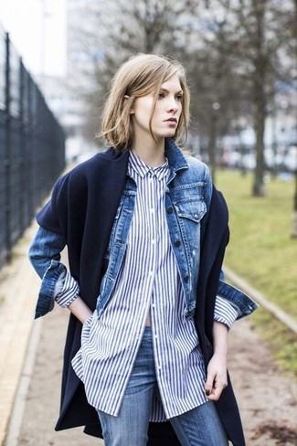 Comment porter une chemise de ville bleu marine