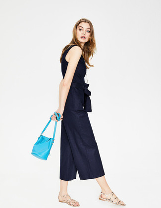 Comment porter une combinaison pantalon bleu marine