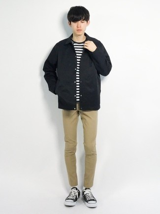 Comment porter une veste-chemise en nylon au printemps