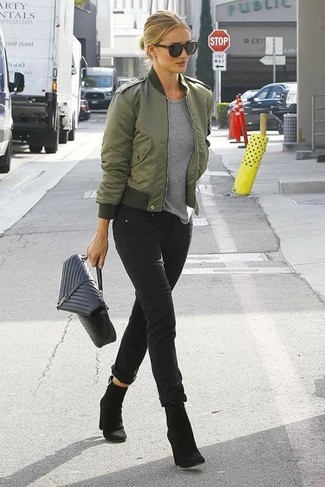 Comment porter un blouson aviateur olive