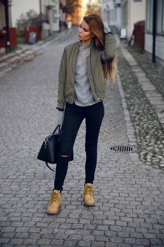 Comment porter un blouson aviateur olive