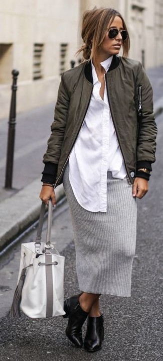 Comment porter un blouson aviateur olive