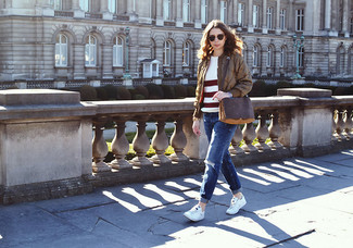 Comment porter un blouson aviateur olive