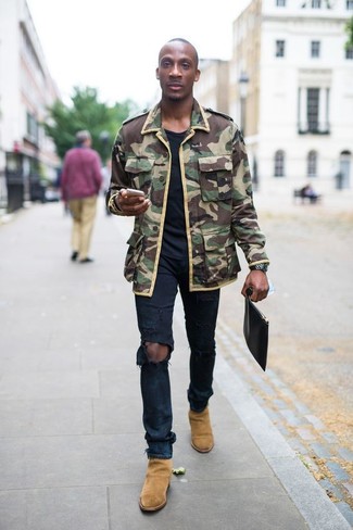 Comment porter un veste militaire camouflage olive