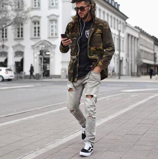 Comment porter un veste militaire camouflage olive